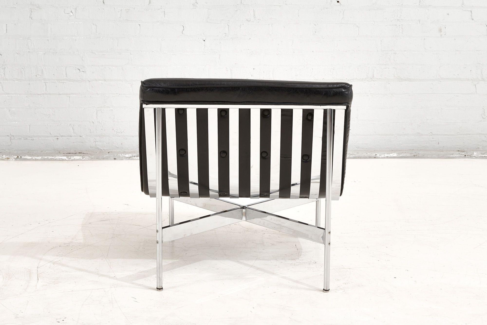 Acciaio inossidabile New York Lounge Chair by Katavolos, Littell and Kelley for Laverne, 1955 in vendita