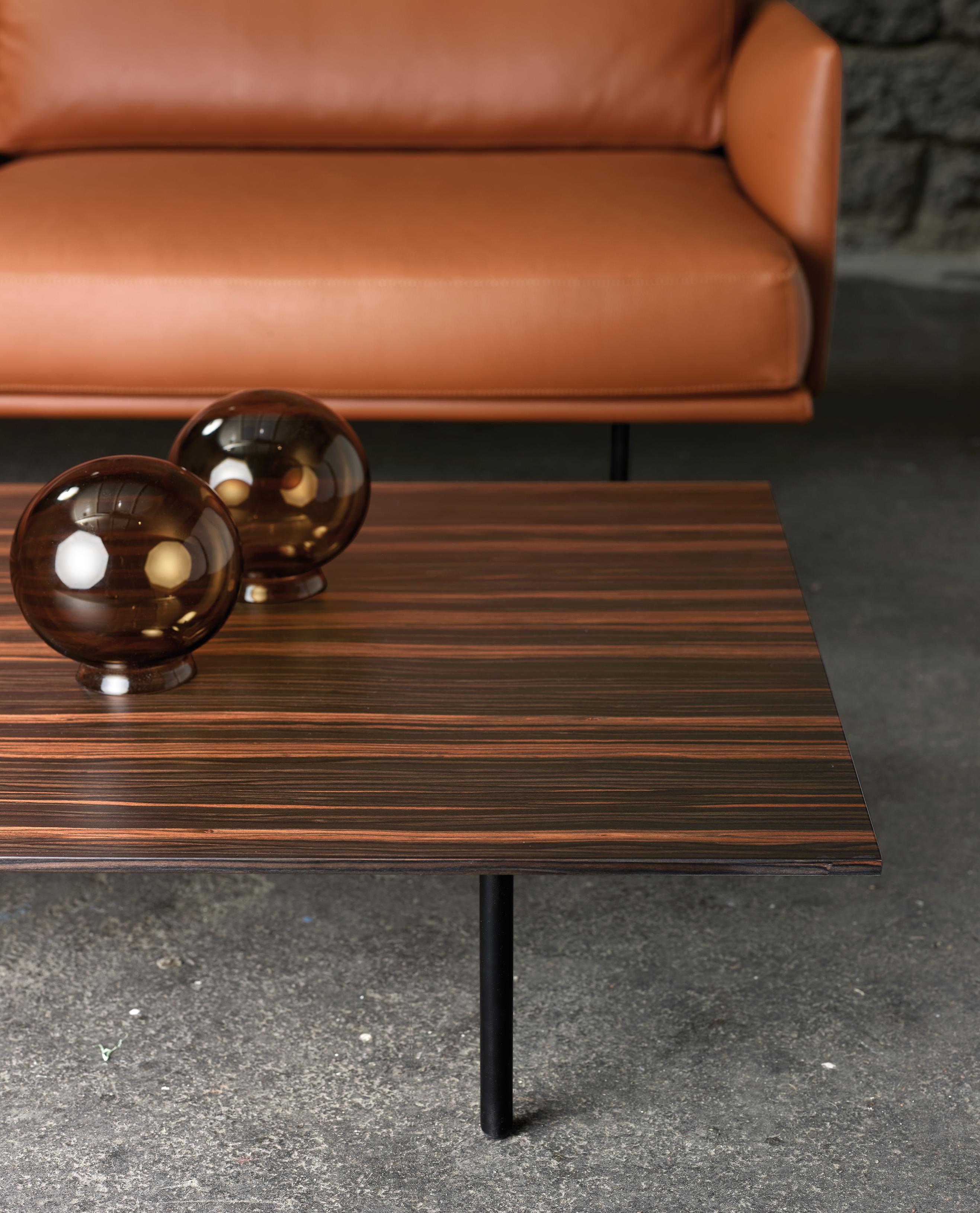 Autre Chaise longue New York en métal et revêtement en cuir par Quinti Sedute en vente