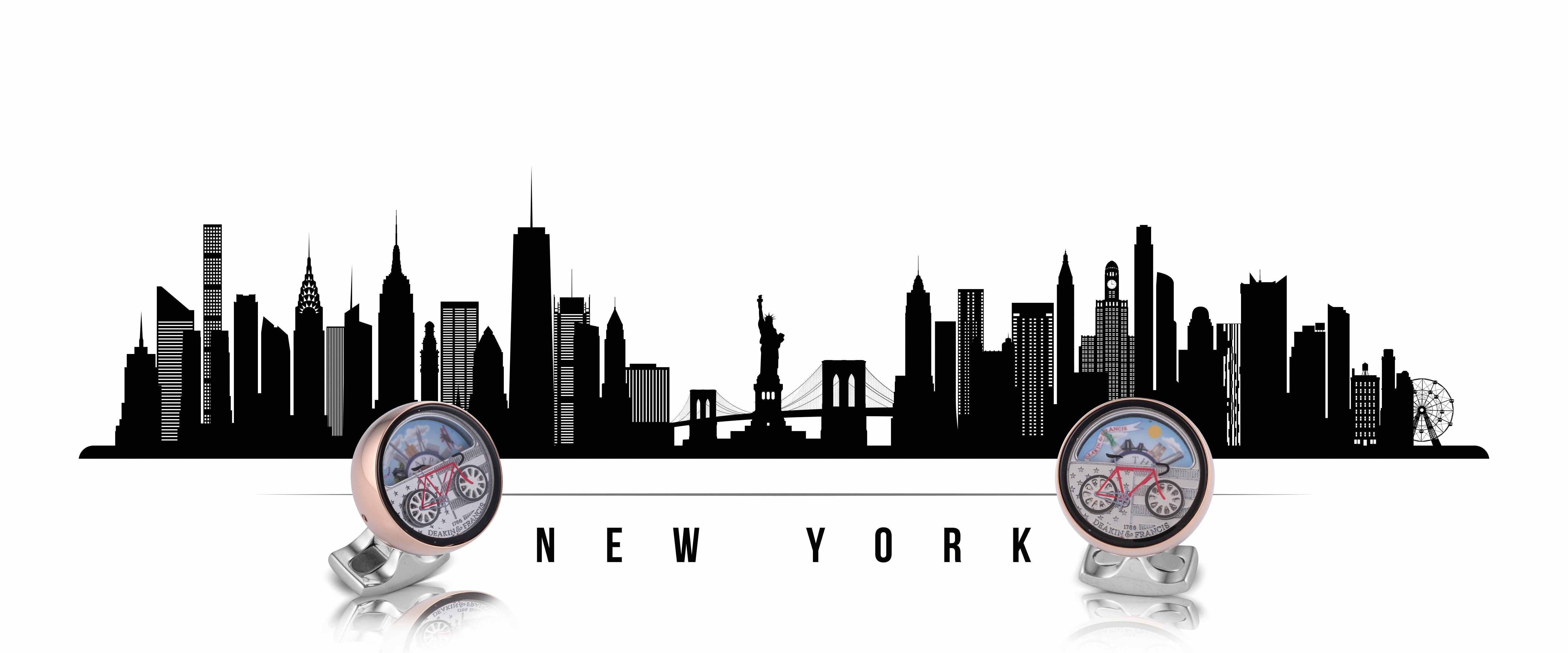 DEAKIN & FRANCIS, Piccadilly Arcade, London

Do you love a bit of sight-seeing, or like to marvel at the wonders of your favourite city? These moving scene cufflinks of New York are perfect for spotting your favourite tourist attractions.
Twist the