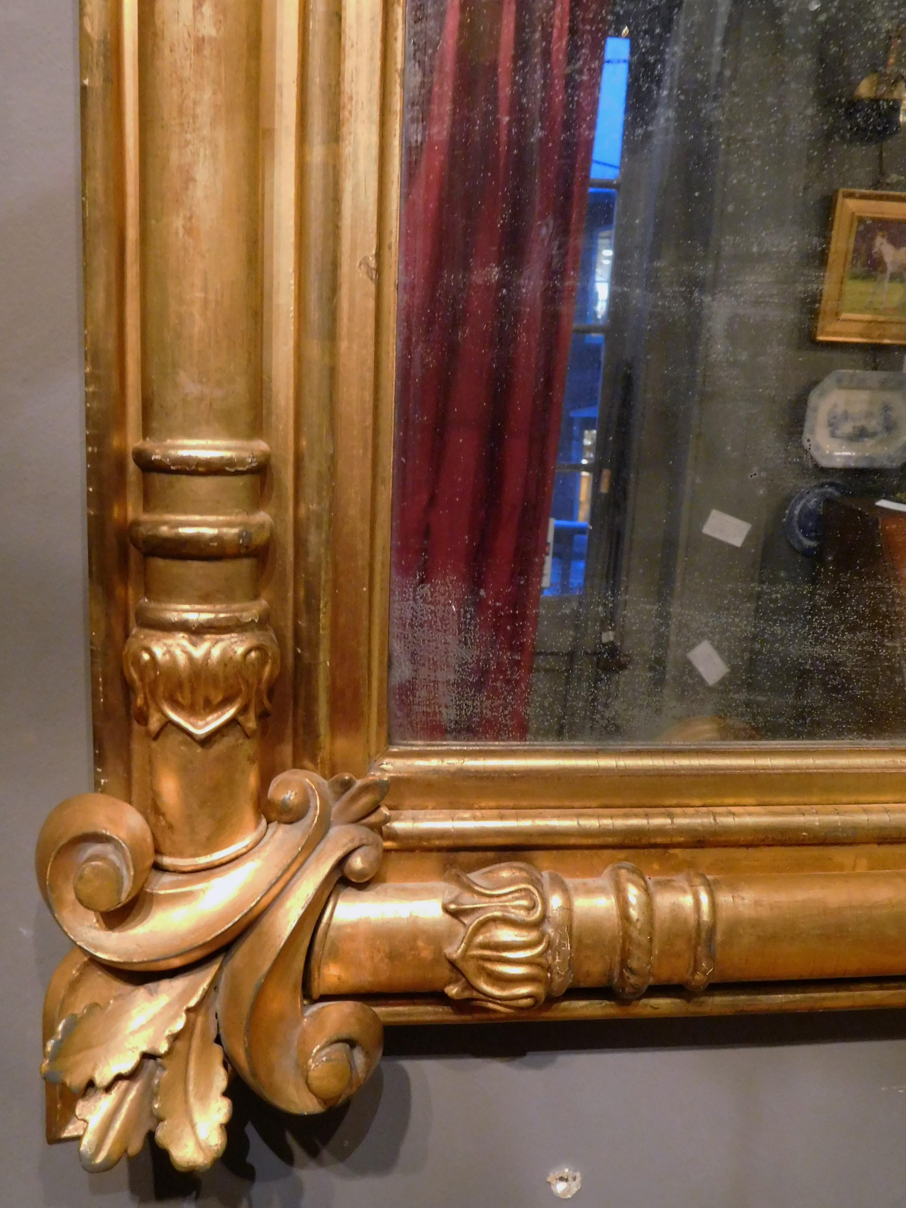 New York Neoclassical Mirror, French Restauration Influence and with Provenance 10