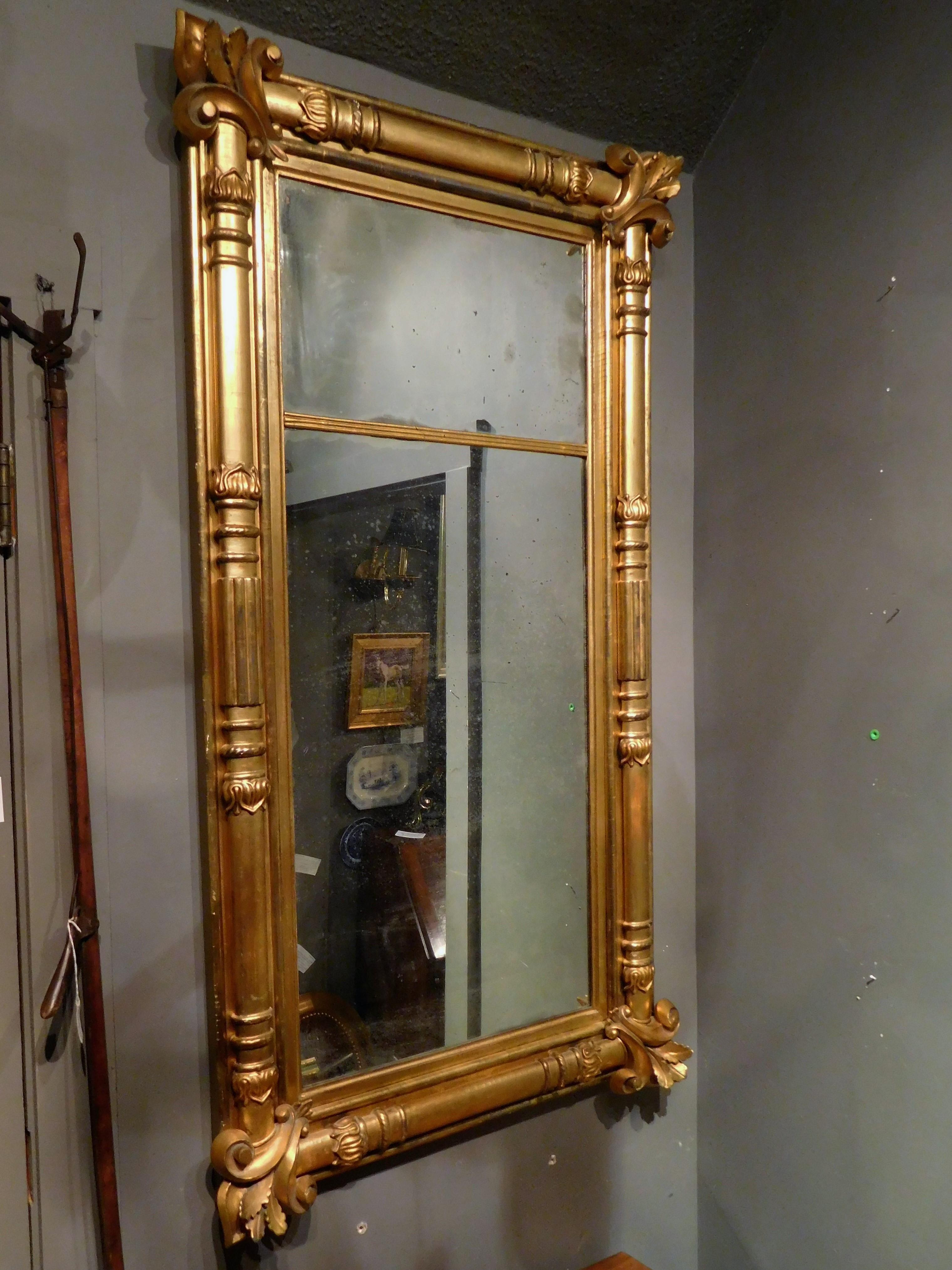 New York Neoclassical Mirror, French Restauration Influence and with Provenance 2