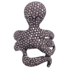 Lucea New York Rustic Diamond Octopus Ring