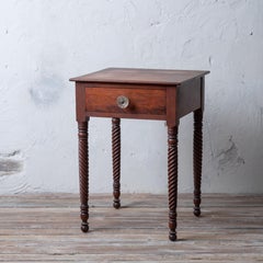 New York Sheraton Mahogany Stand, 19th Century