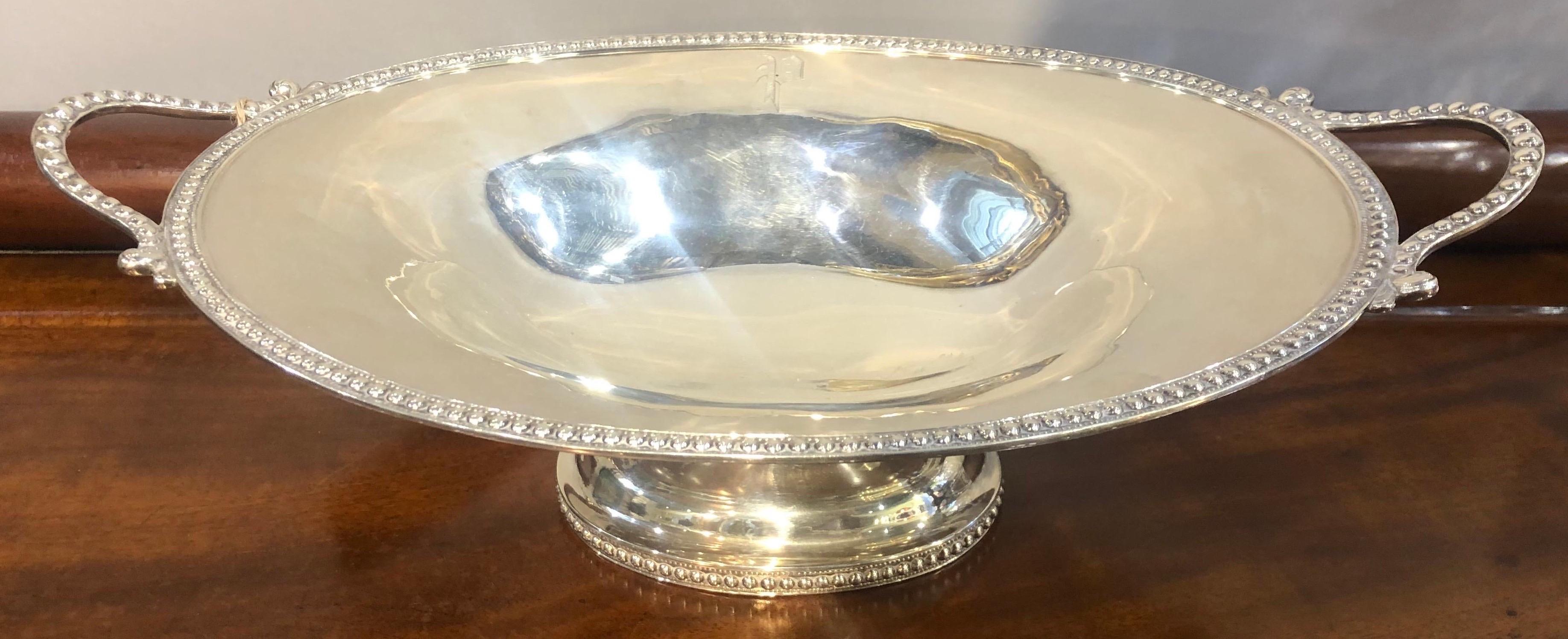 19th Century New York Made Silver Fruit Bowl For Sale 1