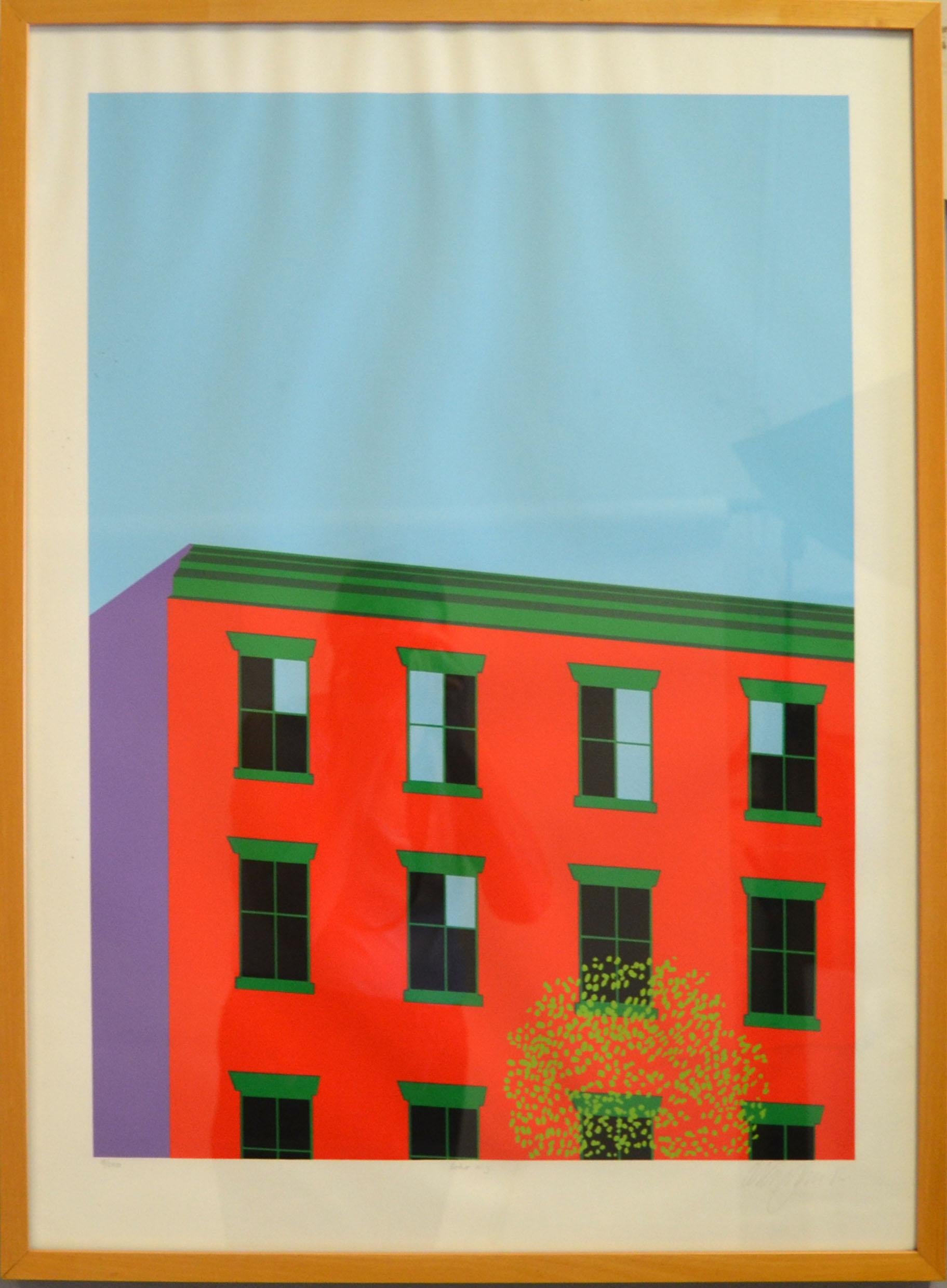 Large Wood Framed New York Soho made in 1982 Mid-Century Modern Wall Painting, Fine Art.
Signed by Artist., Numbered 19/250.
Fine Art Size: 19.75 x 27.5 inches.

 