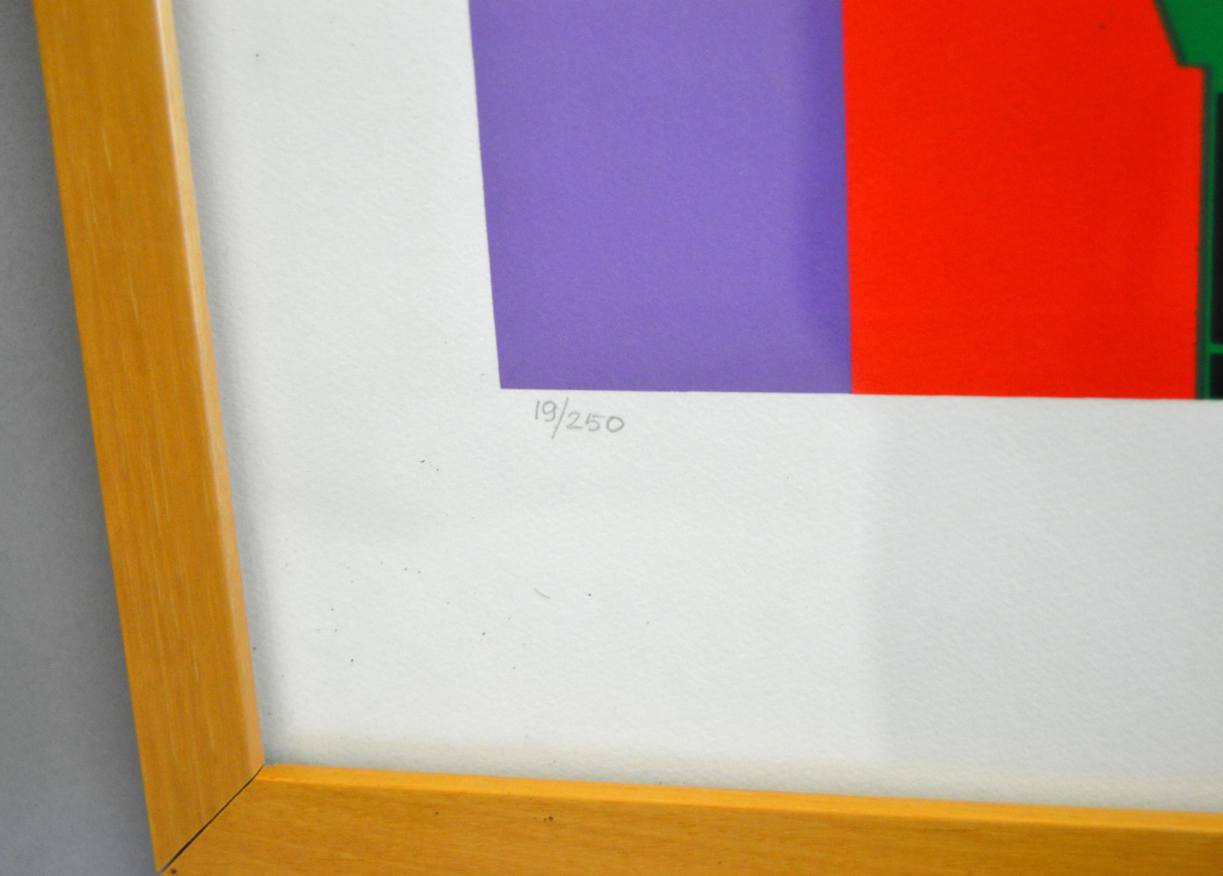 Nueva York Soho NY Firmado Artista Pintura mural moderna de mediados de siglo Bellas Artes 1982 Lienzo en venta
