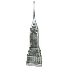 New York Souvenir Chrysler Building Top Made of Aluminum from the 1970s