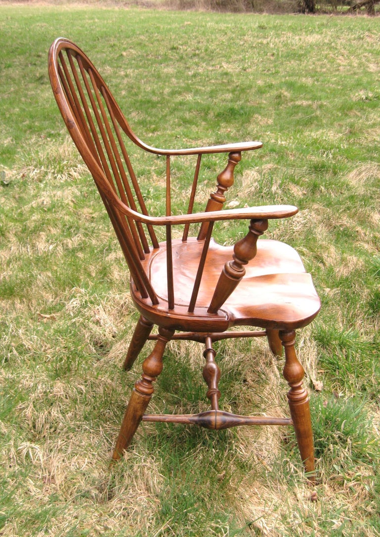 New York Style Windsor Chair Continuous Arm at 1stDibs
