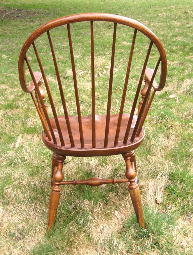 New York Style Windsor Chair Continuous Arm at 1stDibs