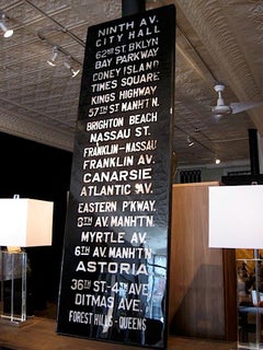 NYC Subway Sign Art, , Mixed Media & Resin, Custom by Morgan Clayhall