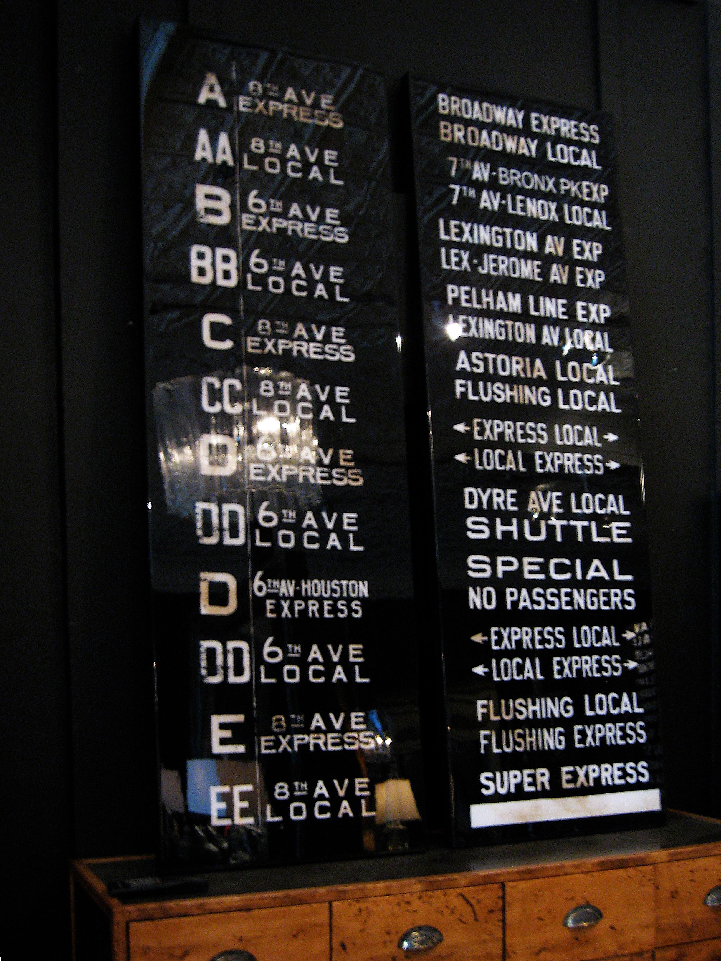 Canadian New York Subway Sign, Ninth Ave, mix media and resin, custom For Sale