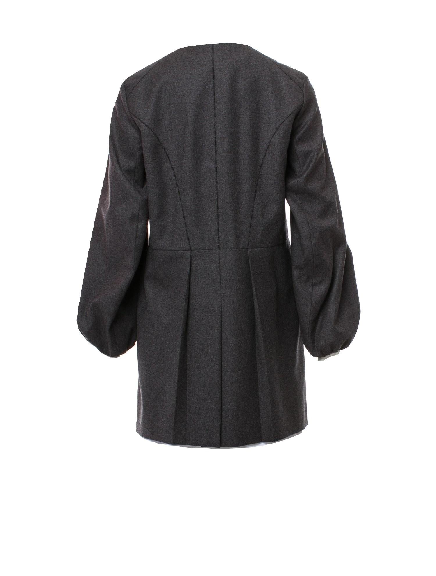 New Yves Saint Laurent  F/W 2007 Runway Wool Cashmere Coat Dress Sz French 38 8