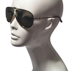 New Yves Saint Laurent YSL Aviator Swarovski Crystal Sunglasses With Case