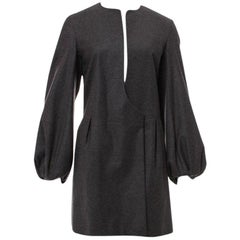 New Yves Saint Laurent YSL F/W 2007 Runway Wool Cashmere Coat Sz FR38 U.S 4/6