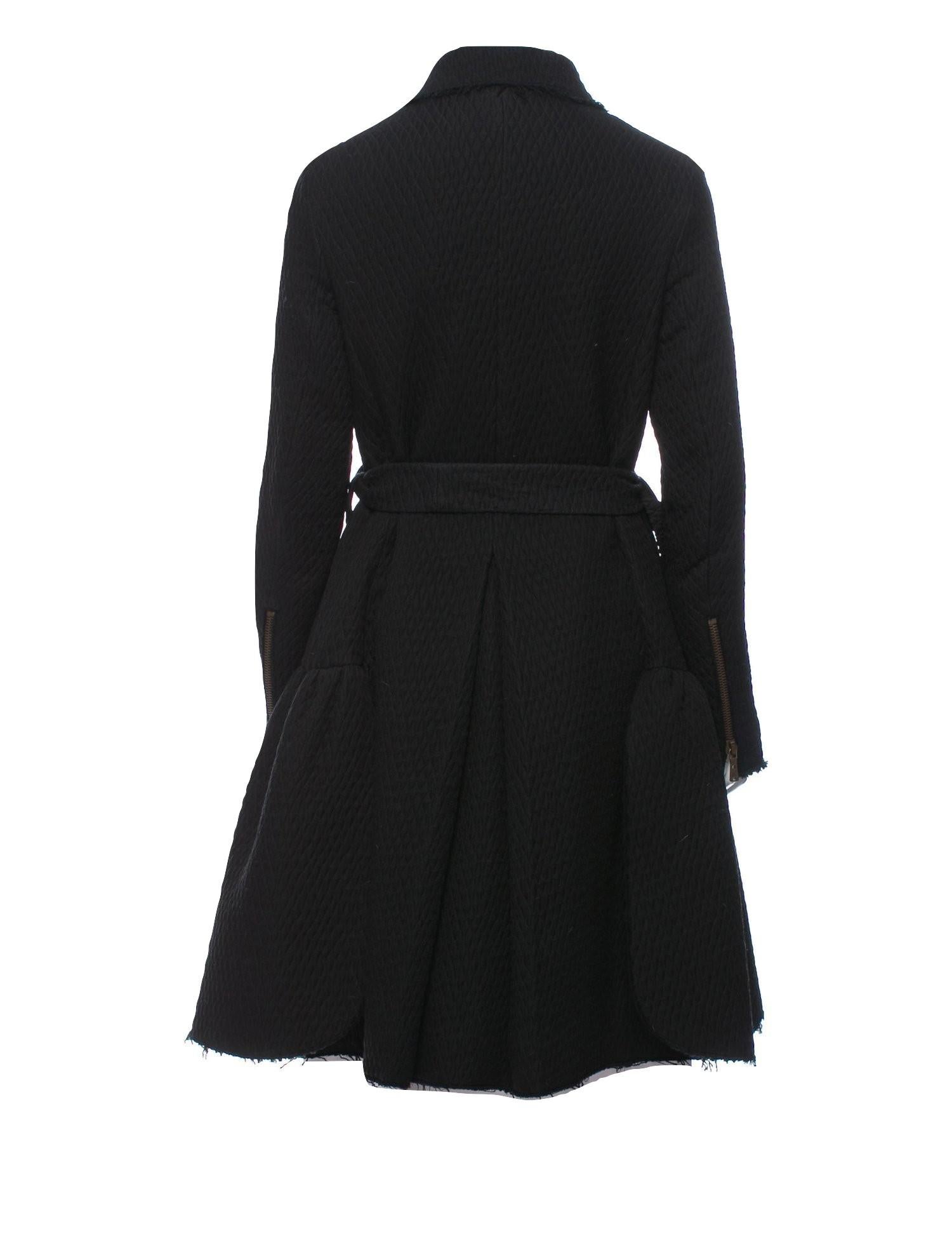 New Yves Saint Laurent YSL F/W 2008 Naomi Campbell Quilted Coat Dress Sz Fr42 For Sale 10