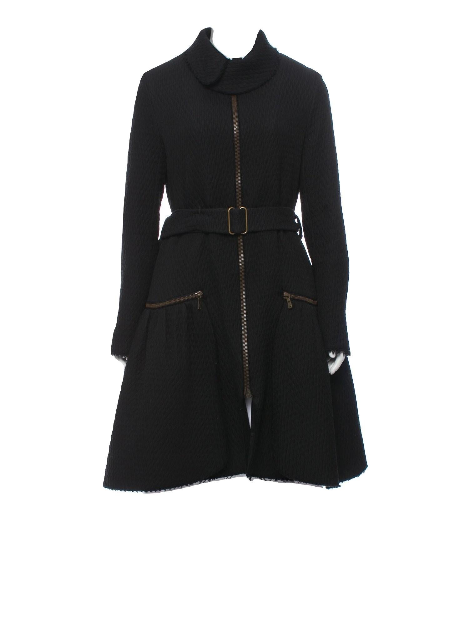 New Yves Saint Laurent YSL F/W 2008 Naomi Campbell Quilted Coat Dress Sz Fr42 In New Condition For Sale In Leesburg, VA