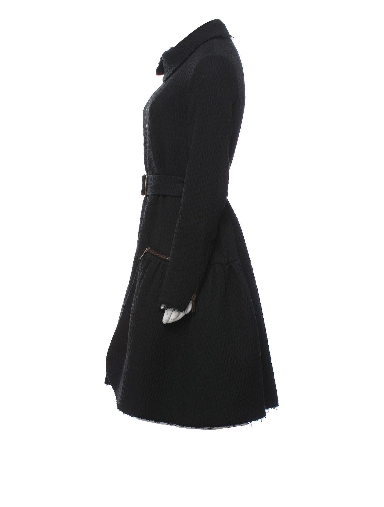 New Yves Saint Laurent YSL F/W 2008 Naomi Campbell Quilted Coat Dress Sz Fr42 For Sale 4