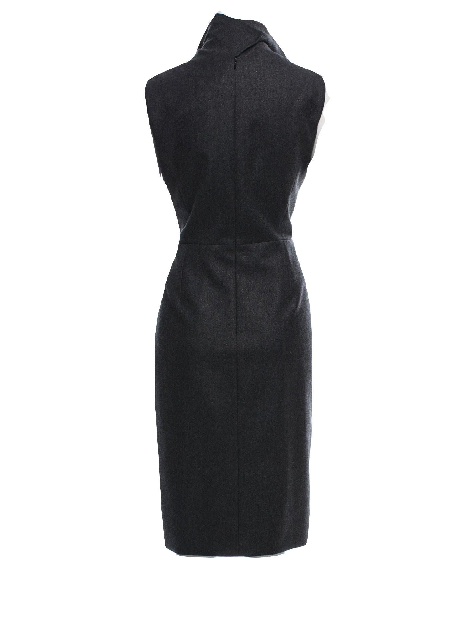 Yves Saint Laurent YSL F/W 2009 Runway - Robe en lurex de laine, taille FR 38 avec étiquettes en vente 6