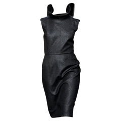 New Yves Saint Laurent YSL F/W 2009 Runway Wool Lurex Dress Sz FR38 With Tags