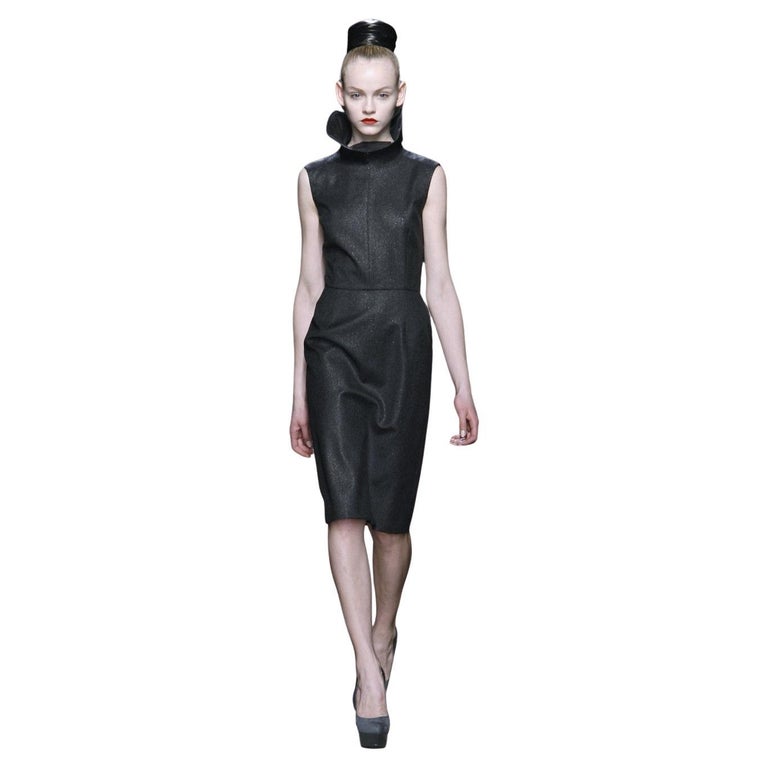 ysl cocktail dress 80s YSL Black Silk Velvet Dress