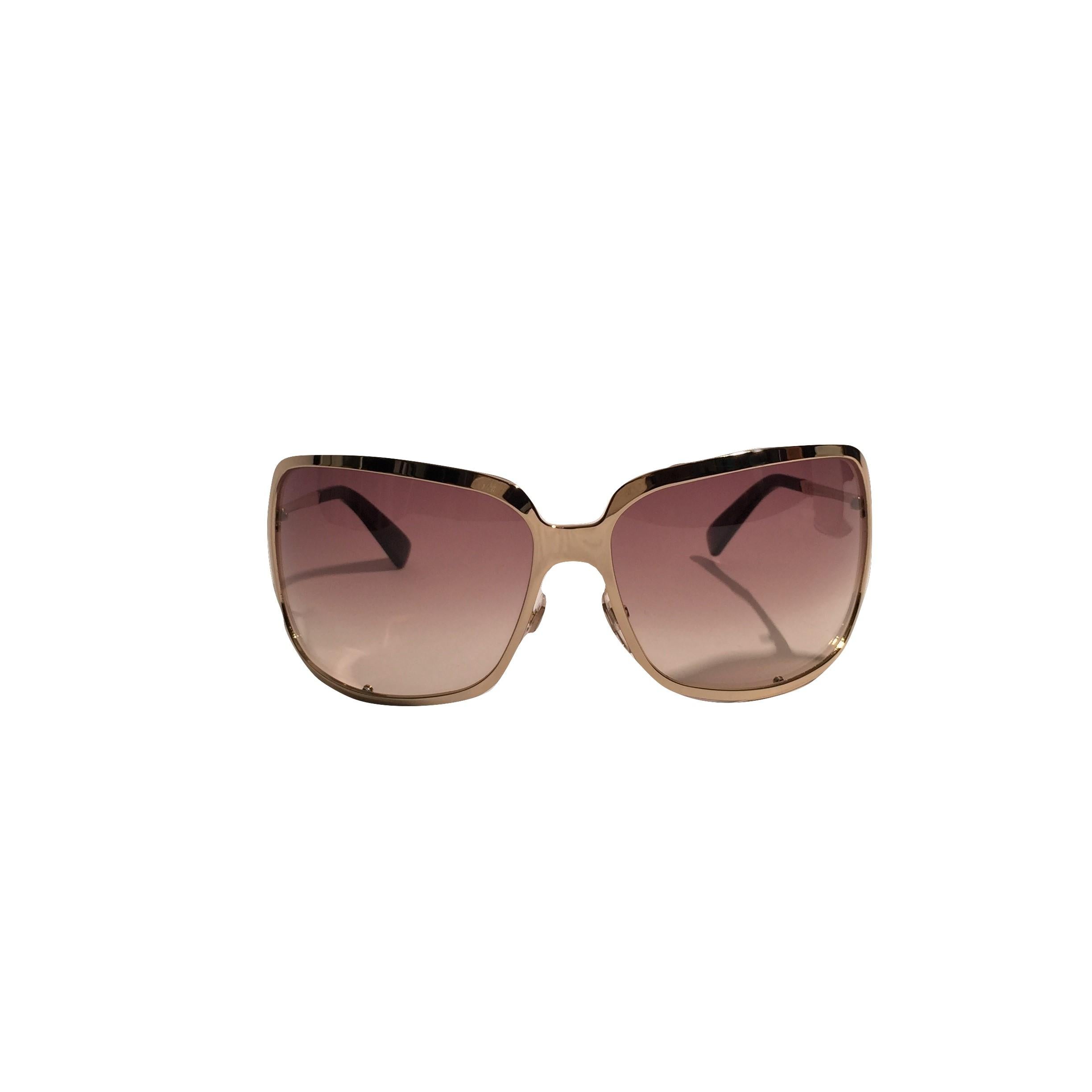 New Yves Saint Laurent YSL Gold Wrap Sunglasses W/ Case 3
