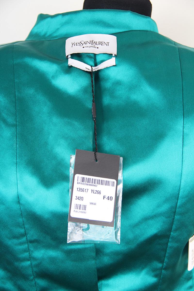 Blu NEW Yves Saint Laurent YSL Rive Gauche Tom Ford 2004 Final Collection Giacca in vendita