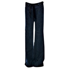 Nuevo Yves Saint Laurent YSL S/S 2005 Pantalones vaqueros de campana Sz 42 $1095