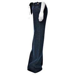New Yves Saint Laurent YSL S/S 2005 Bell Bottom Jeans Pants Sz 42 $1095