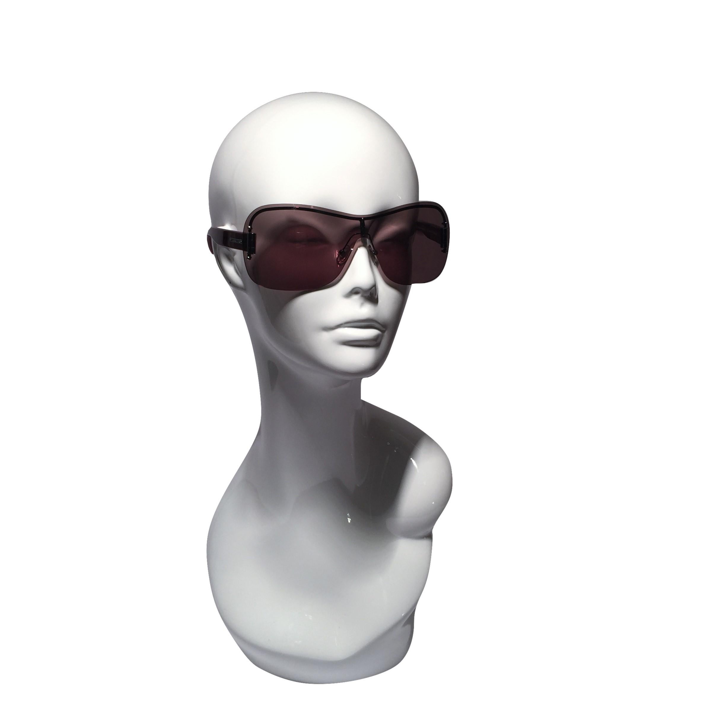 New Yves Saint Laurent YSL Wrap Sunglasses With Case at 1stDibs