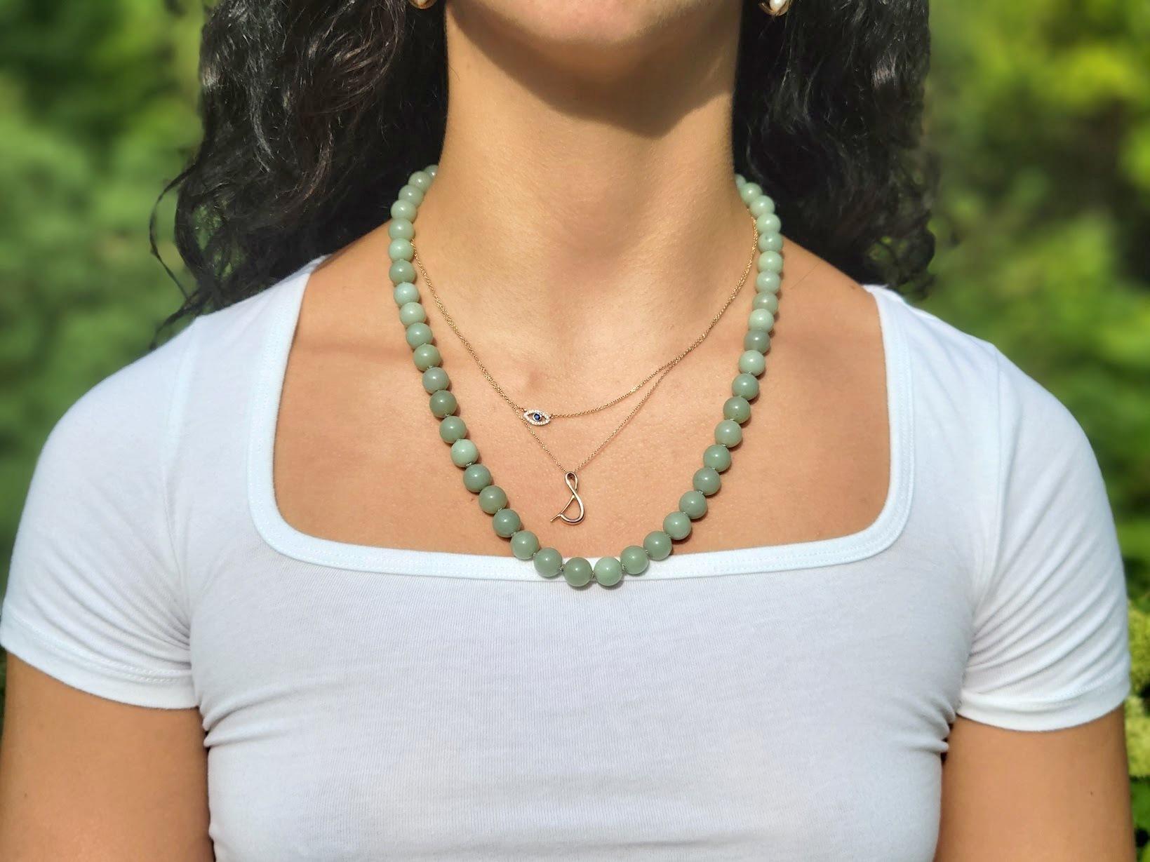 Perlina Collana di Nefrite Inanga Verde della Nuova Zelanda in vendita