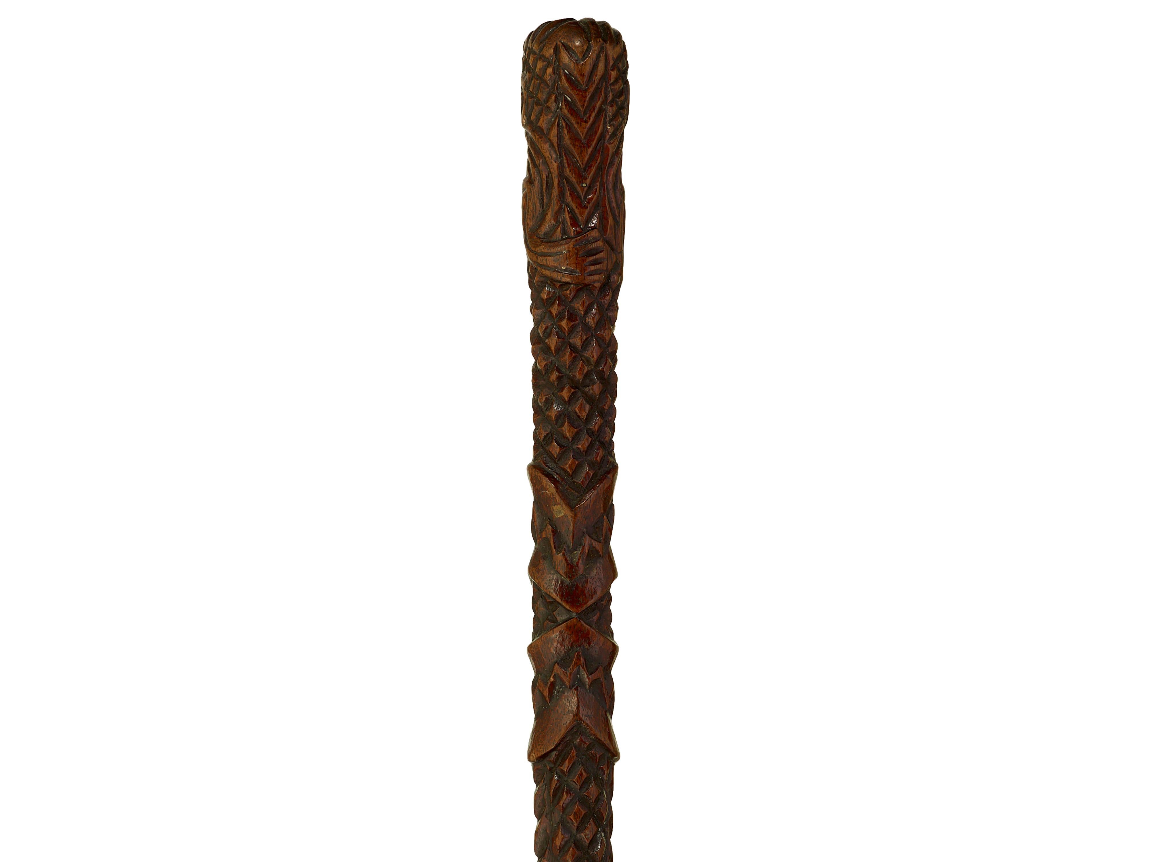 New Zealand Mauri walking cane In Excellent Condition For Sale In Woking, GB