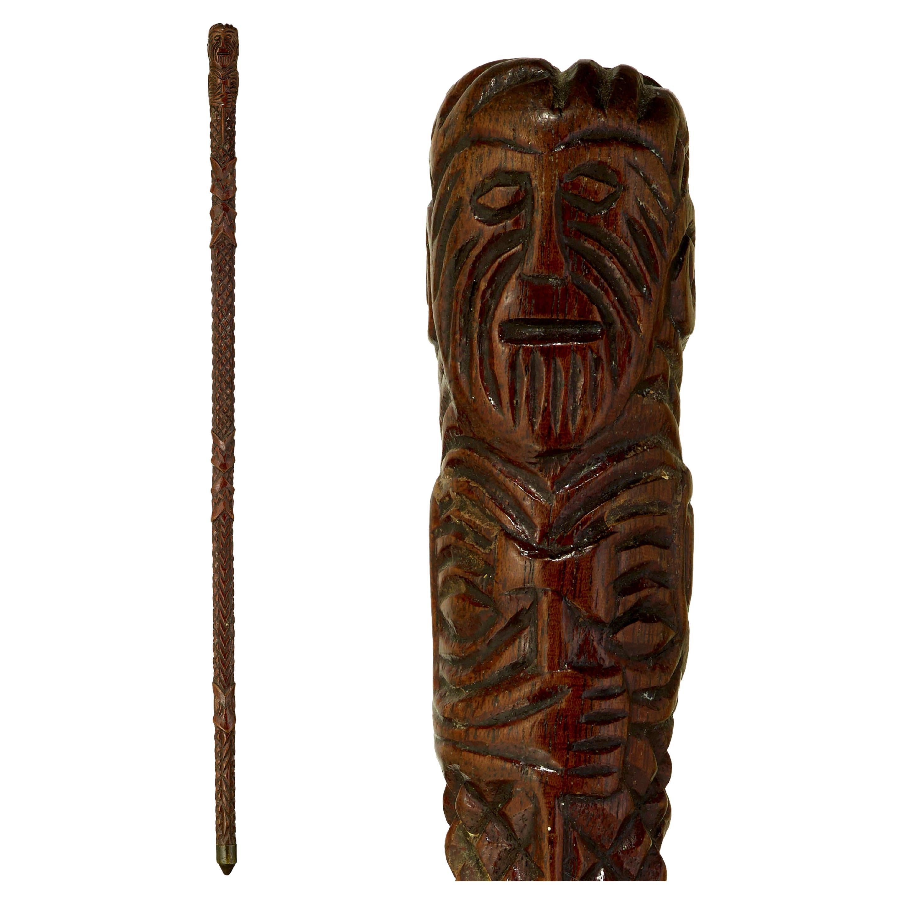 New Zealand Mauri walking cane For Sale