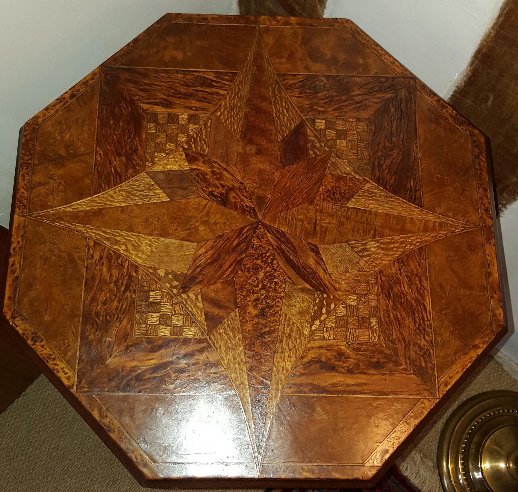 New Zealand Specimen Wood Table by William Norrie, circa 1900 For Sale 1