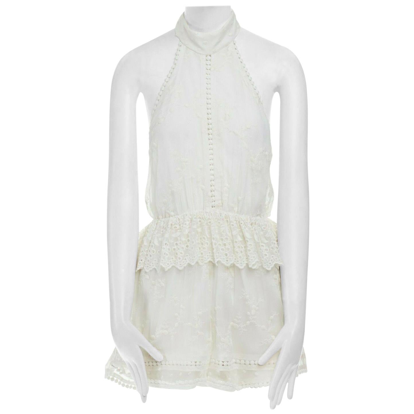 silk white romper