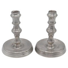 Retro Newburyport Pewter Candlesticks by Towle, a Pair