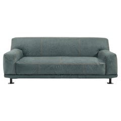 Newcastle 202 Leather Sofa in Fiord-Mustard by Giulio Iacchetti