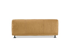 Newcastle 202 Leather Sofa in Kraft-Bordeaux by Giulio Iacchetti