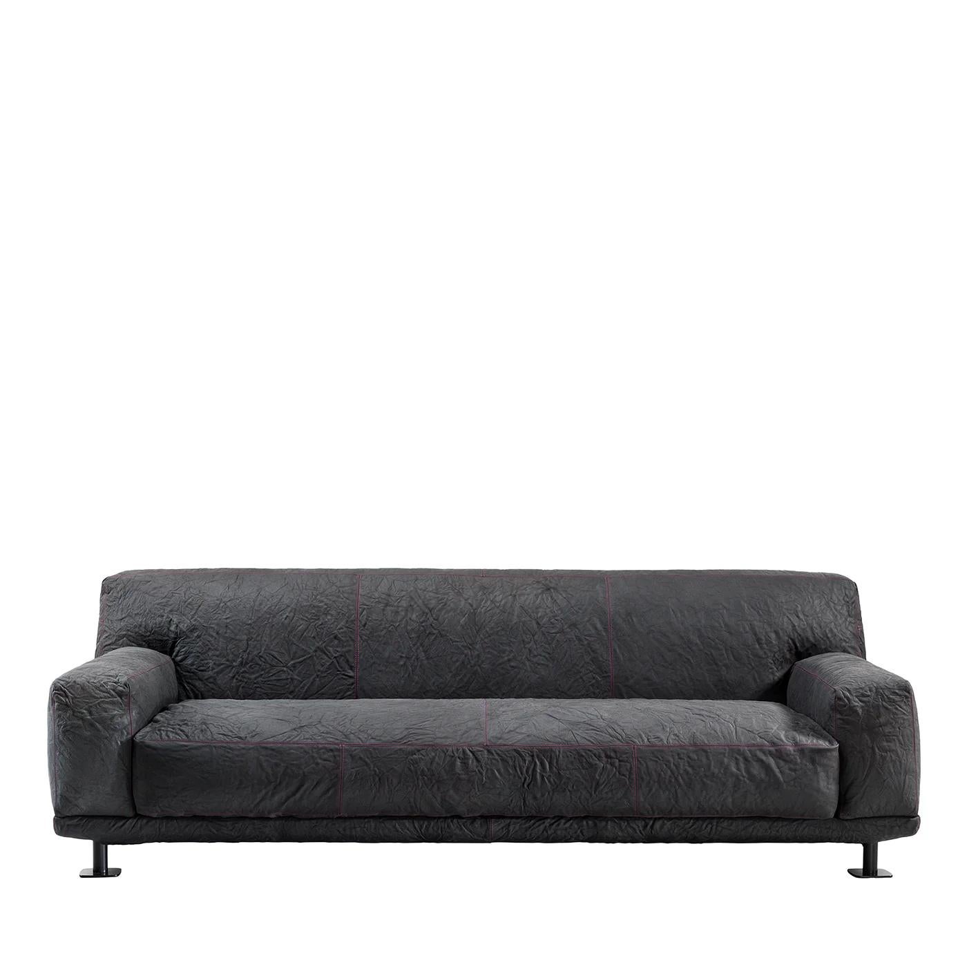Newcastle 202 Sofa aus Leder von Giulio Iacchetti für Meritalia (Italienisch) im Angebot