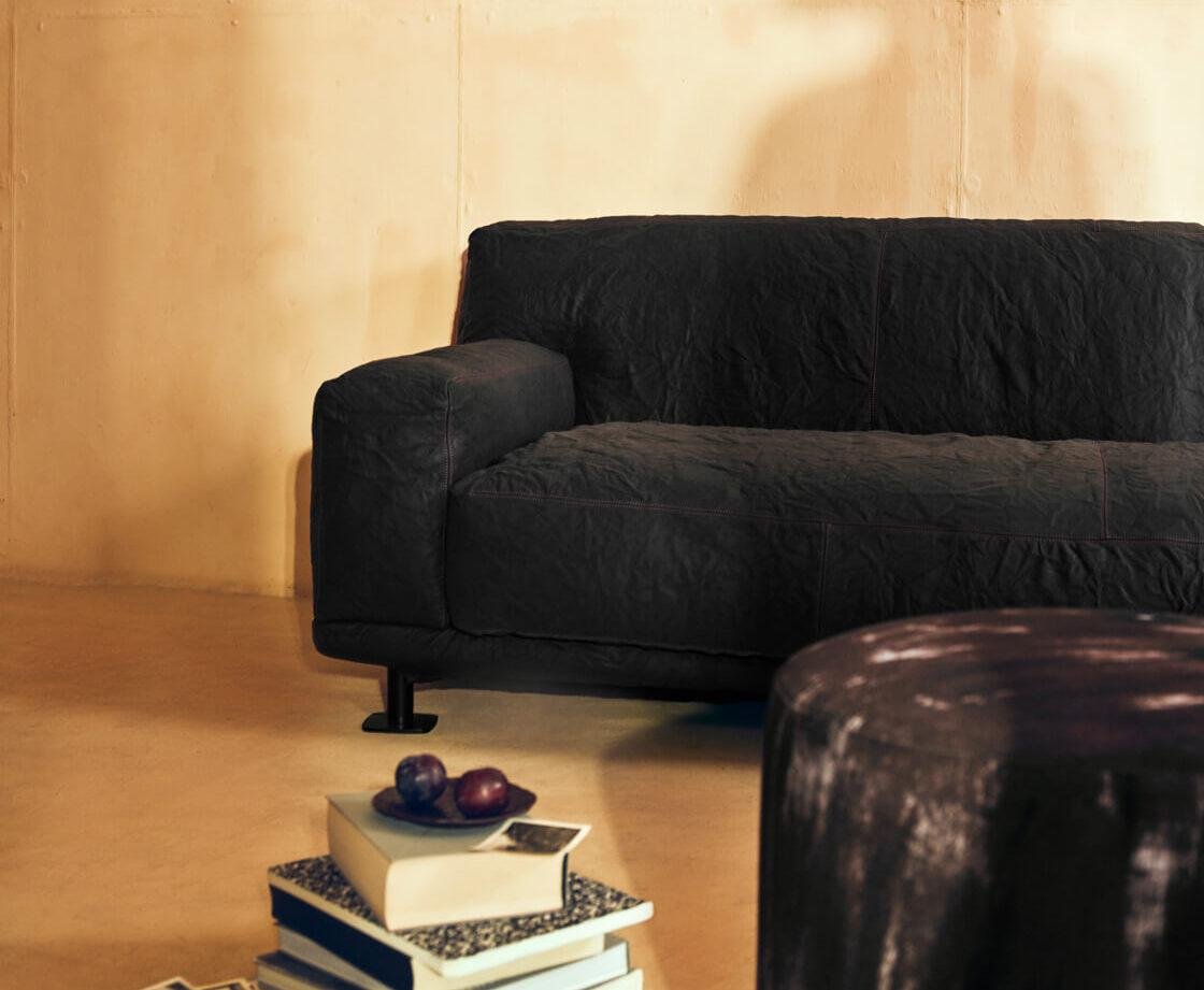 Newcastle 202 Sofa aus Leder von Giulio Iacchetti für Meritalia im Angebot 2