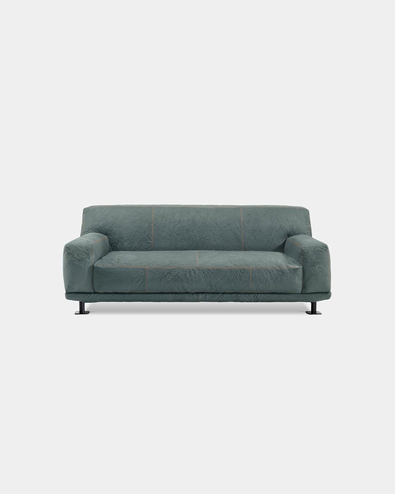 Newcastle 202 Sofa aus Leder von Giulio Iacchetti für Meritalia im Angebot 4