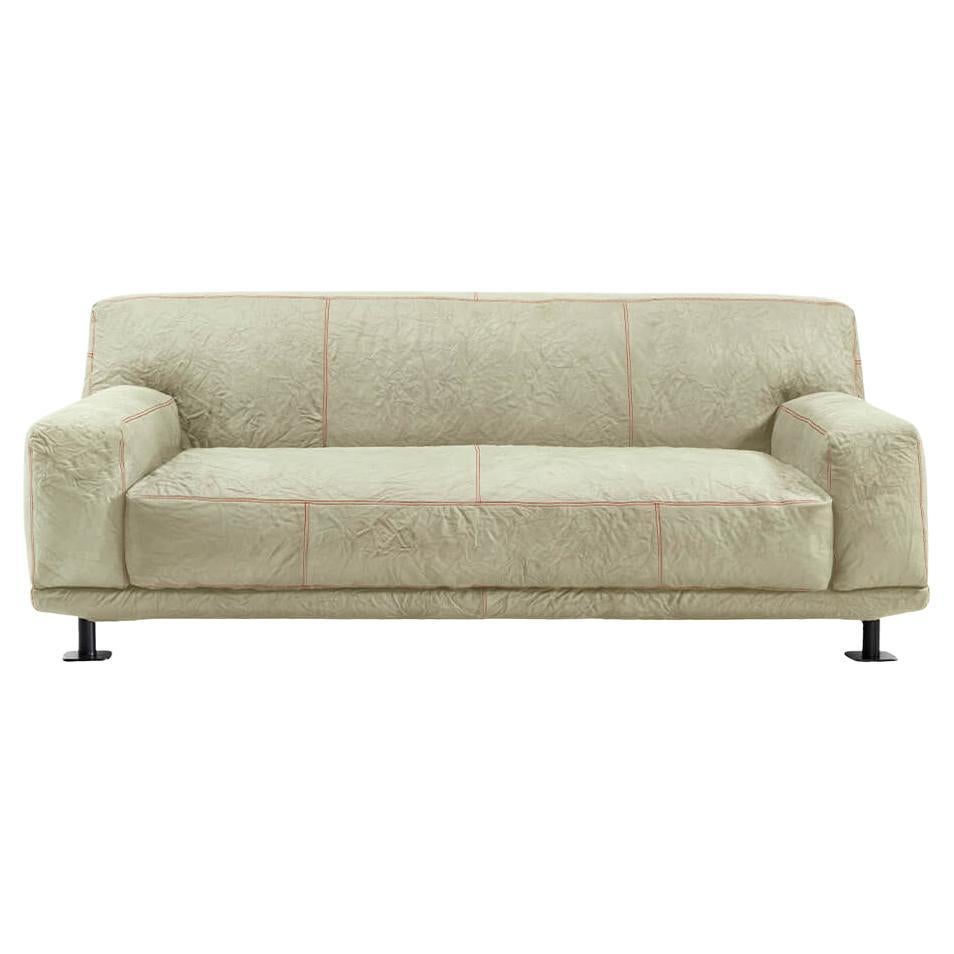 Sofá Newcastle 202 en piel de Giulio Iacchetti para Meritalia
