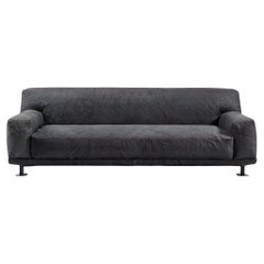 Newcastle 232 Leather Sofa Slate-Magenta by Giulio Iacchetti