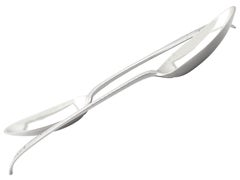 Newcastle Sterling Silver Old English Feather Edge Pattern Table Spoons