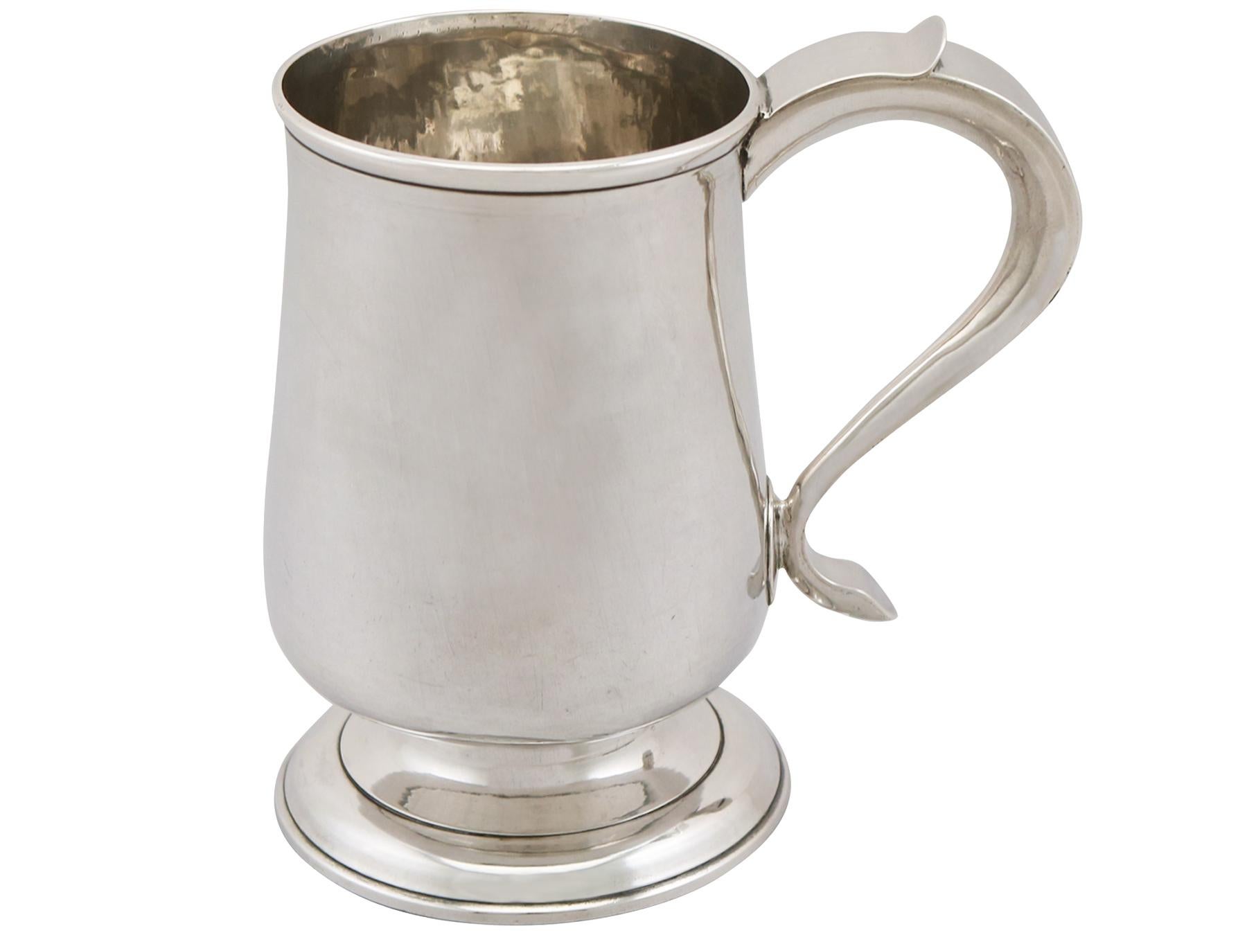 Newcastle Sterling Silver Pint Mug In Excellent Condition In Jesmond, Newcastle Upon Tyne