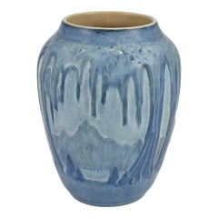 Newcomb College 1930 Art Pottery Scenic Moon And Moss Laden Trees Vase Simpson
