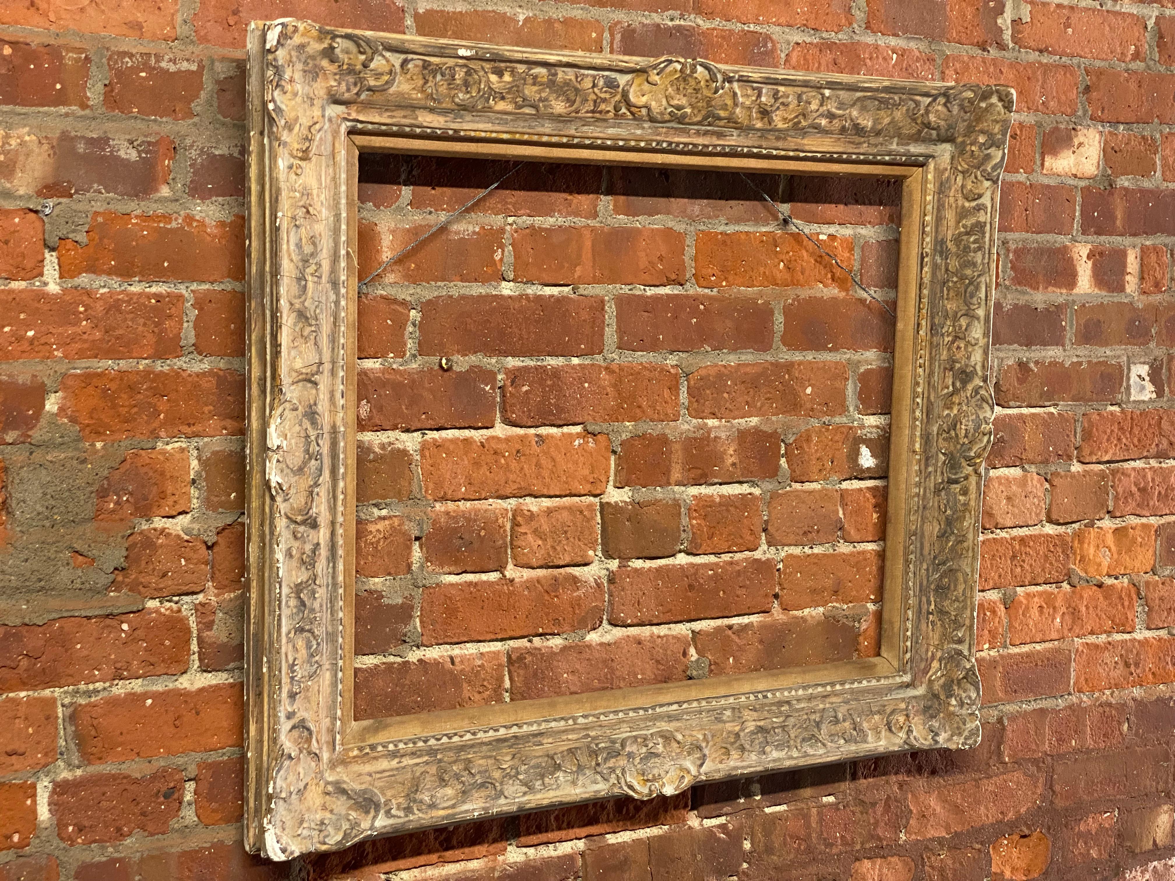 American Newcomb-Macklin Beaux Arts Style Carved and Gesso Frame