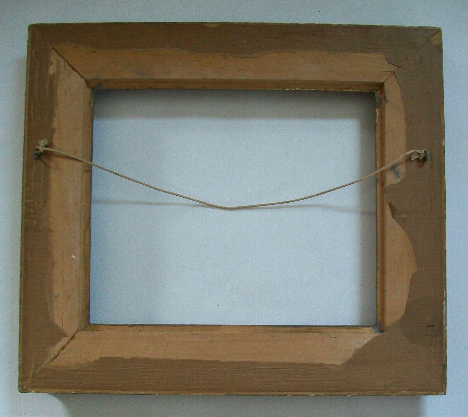 Marco de madera dorada estilo Arts & Crafts Newcomb Macklin, EE.UU., alrededor de 1940 en venta 4