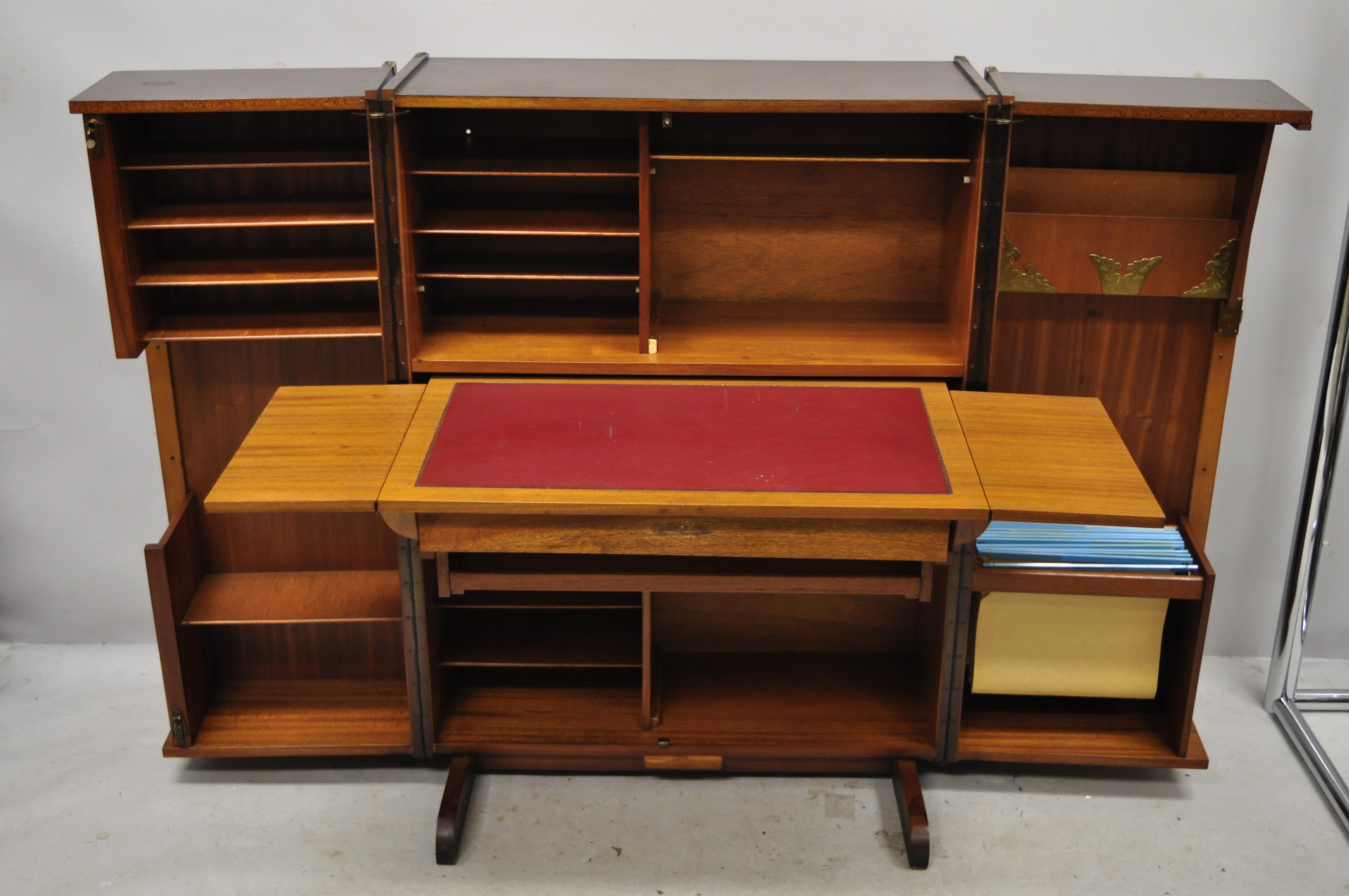 Moderner Schreibtisch/ Arbeitstisch im englischen Wooten-Stil, Home Office Foldaway, von Newcraft Ltd. (Englisch) im Angebot