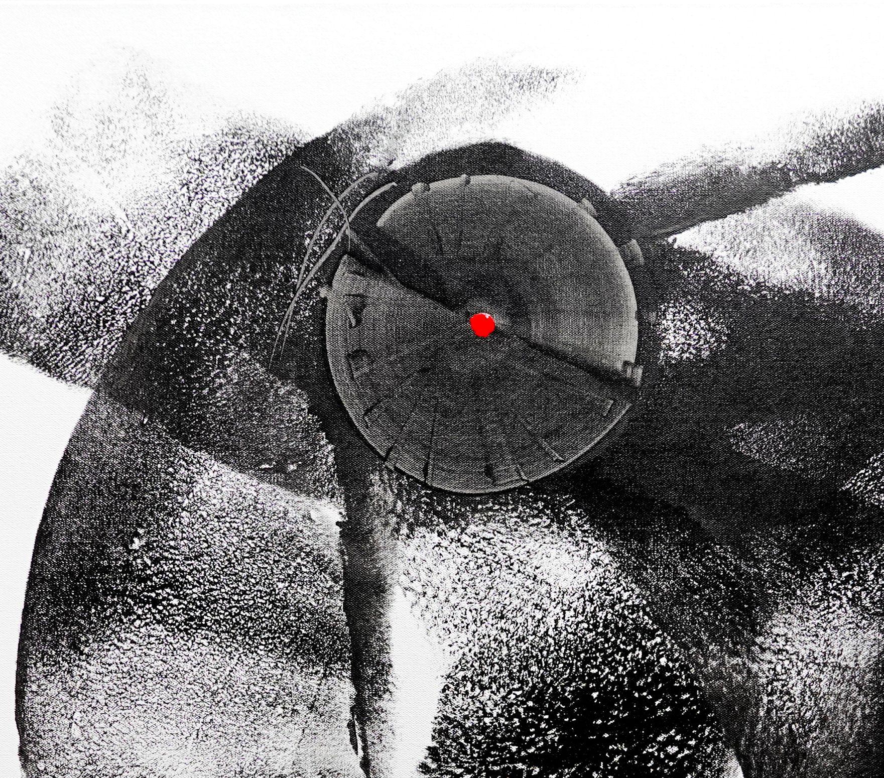 Contro il grano, Pittura, Acrilico su tela - Painting di Newel Hunter