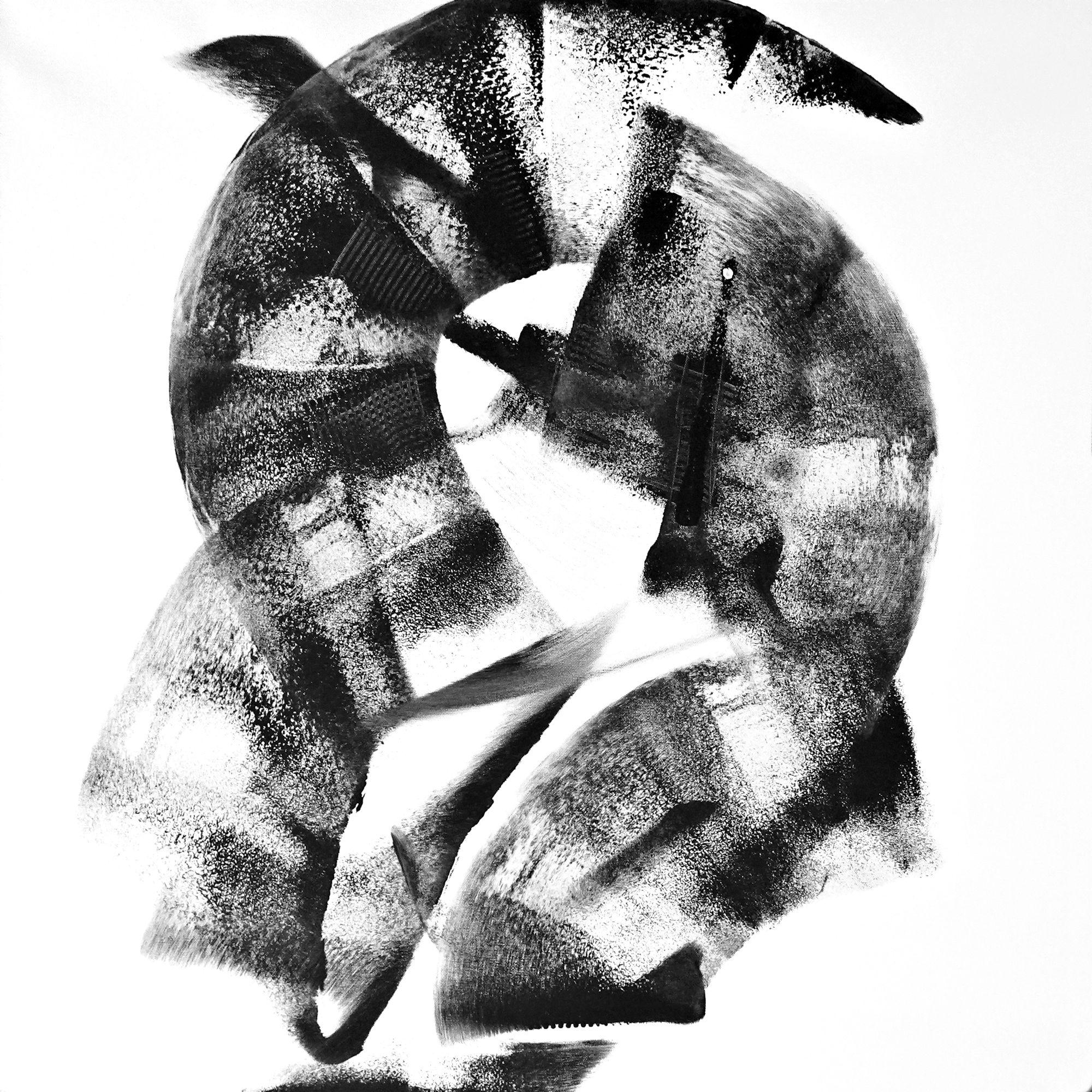 Abstract Painting di Newel Hunter - Lungo la strada, Pittura, Acrilico su tela